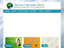 Tablet Screenshot of churchofalice.org